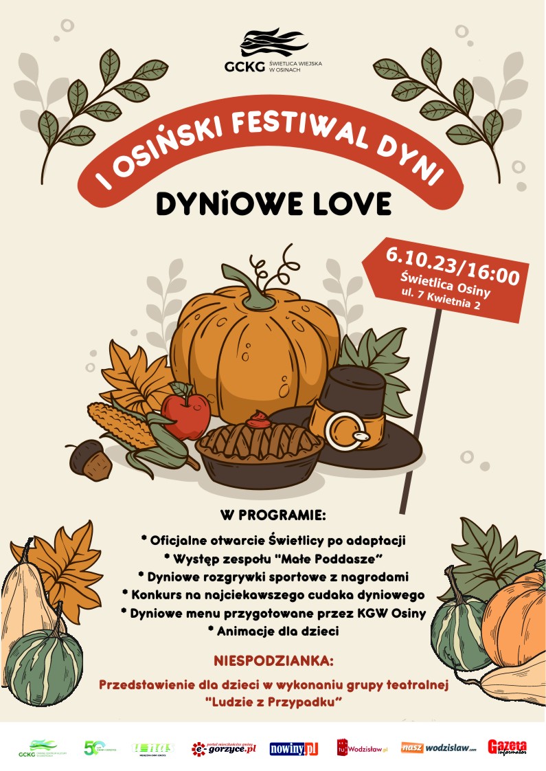plakat zapraszający na otwarcie świetlicy w Osinach plakat zapraszający na otwarcie świetlicy w Osinach